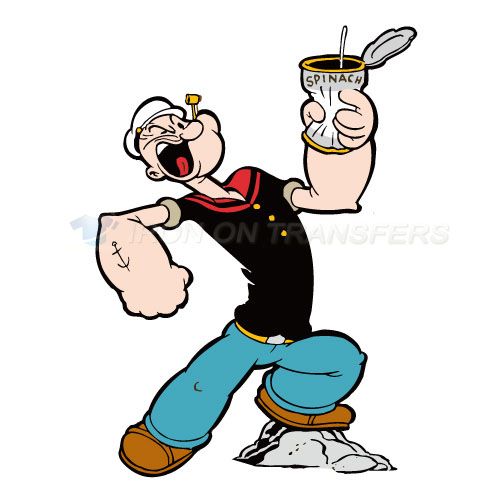 Popeye the Sailor Man Iron-on Stickers (Heat Transfers)NO.3617